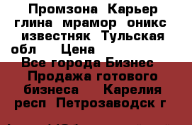 Промзона. Карьер глина, мрамор, оникс, известняк. Тульская обл.  › Цена ­ 250 000 000 - Все города Бизнес » Продажа готового бизнеса   . Карелия респ.,Петрозаводск г.